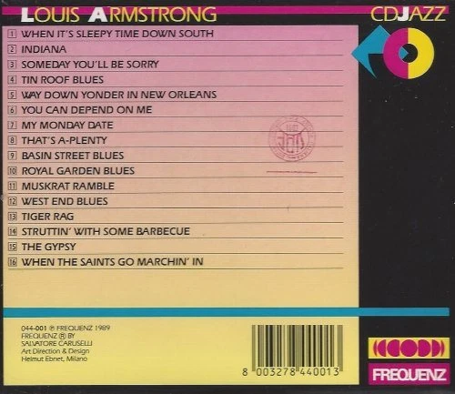 Louis Armstrong - 16 Top Tracks - CD Compilation, 1989 Frequenz (044-001) - Bild 1 von 1