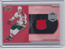 2018-19 Upper Deck A Piece of History 1,000 Point Club Jersey Peter Stastny New