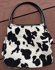 Oasis Cow Print Leather Bag Y2k 90s