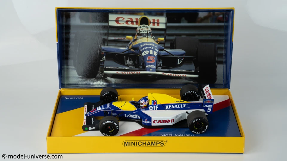 Minichamps 1:18 Williams Renault FW14B #5 Nigel Mansell F1 World Champion 199... - Image 3 of 4