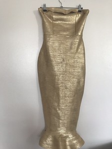 house of cb gold dress