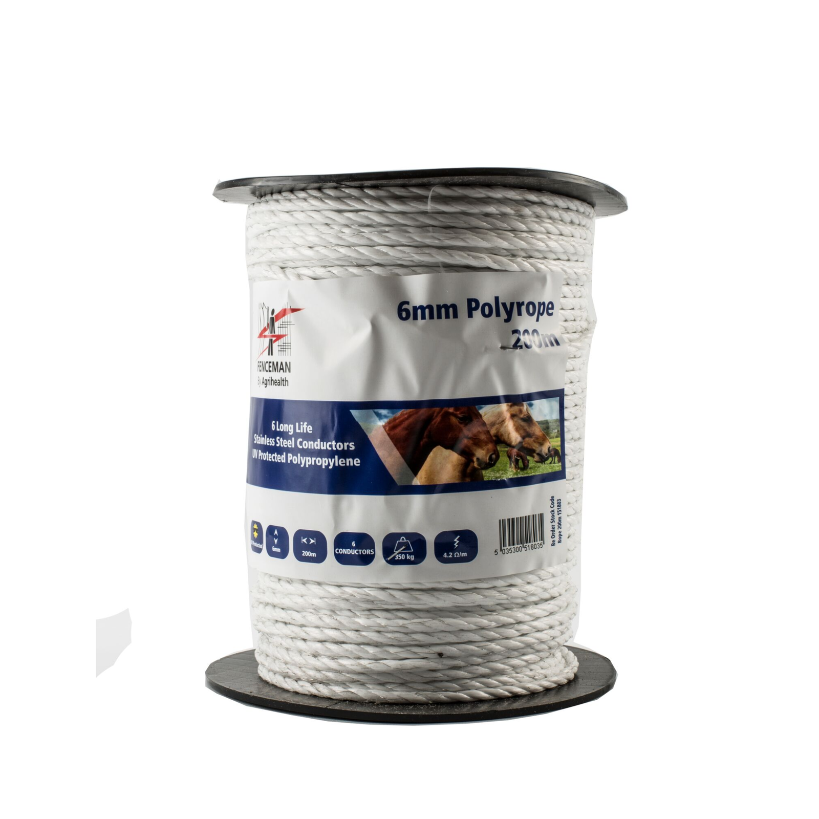 Fenceman Polyrope Electric Fence Wire 6mm
