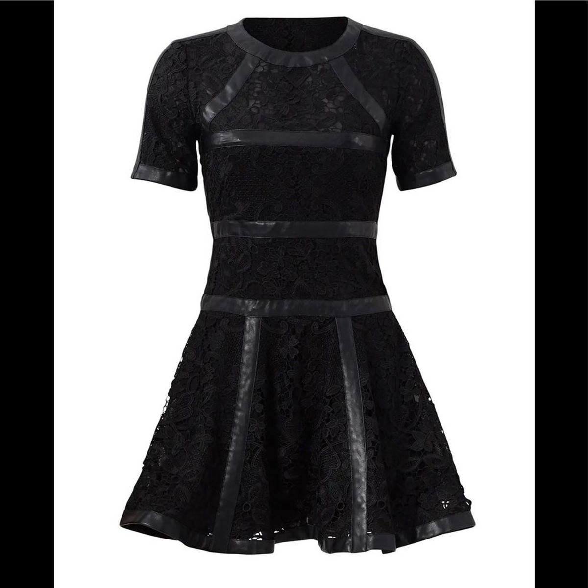 chinese dress ladies The Kooples Black Leather Strapless Dress – Runway Catalog main image 1