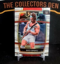 2022 Panini WWE Select RICK BOOGS Concourse White Prizm /99. Combined Post Avail