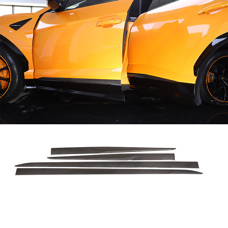 Carbon Fiber Exterior Bumper Door Panel Bodykit Cover Trim Fits