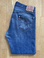 TRUE VINTAGE 1960s Levis 501 Big E Hidden Rivets 'R' Single Stitch Size 34 x 29