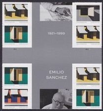 US 5594 5597 Emilio Sanchez F cross gutter block 4x2 MNH 2021