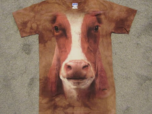 THE MOUNTAIN Big Cow Face T-SHIRT Mens 