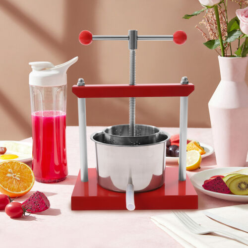 3L/ 0.8 Gallon Manual Press Machine Natural Juice Making for Apple/Carrot/Orange - Picture 1 of 12