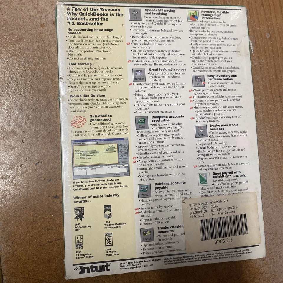 Vintage QuickBooks for Windows Version 3.0 3.5” Disks PC Software Windows 3.1 - Image 2 of 4