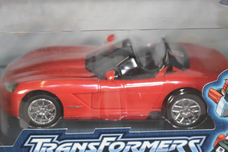 TRANSFORMERS Alternators Side Swipe #2 Dodge Viper Hasbro 2003 New Sealed Action - Bild 3 von 4