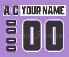 San Diego Gulls Customized Number Kit For 2021-2022 HFC Uniform