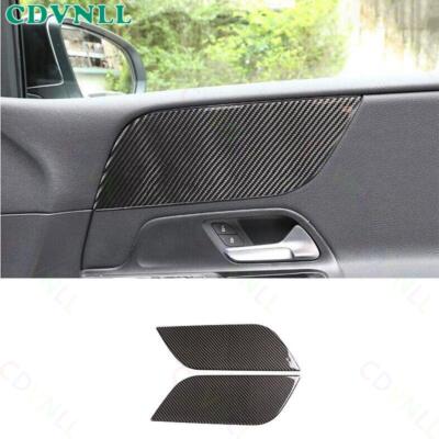 For Mercedes-Benz GLB W247 2020-2022 Real Carbon Fiber Inner Door Panel Trim 2*