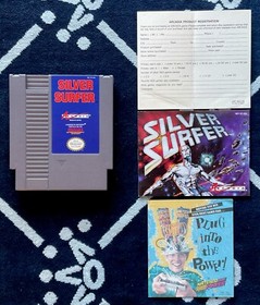 Silver Surfer CIB NES NR MINT Condition Nintendo Game TRUE Complete In Box