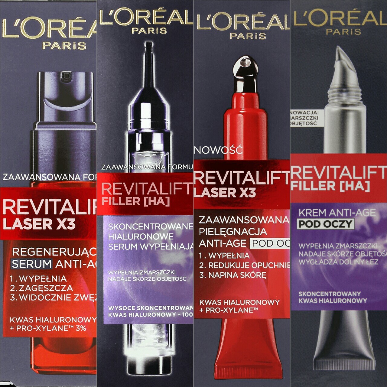L'Oreal Revitalift Filler Serum / Eye Cream / Laser X3 Anti Age