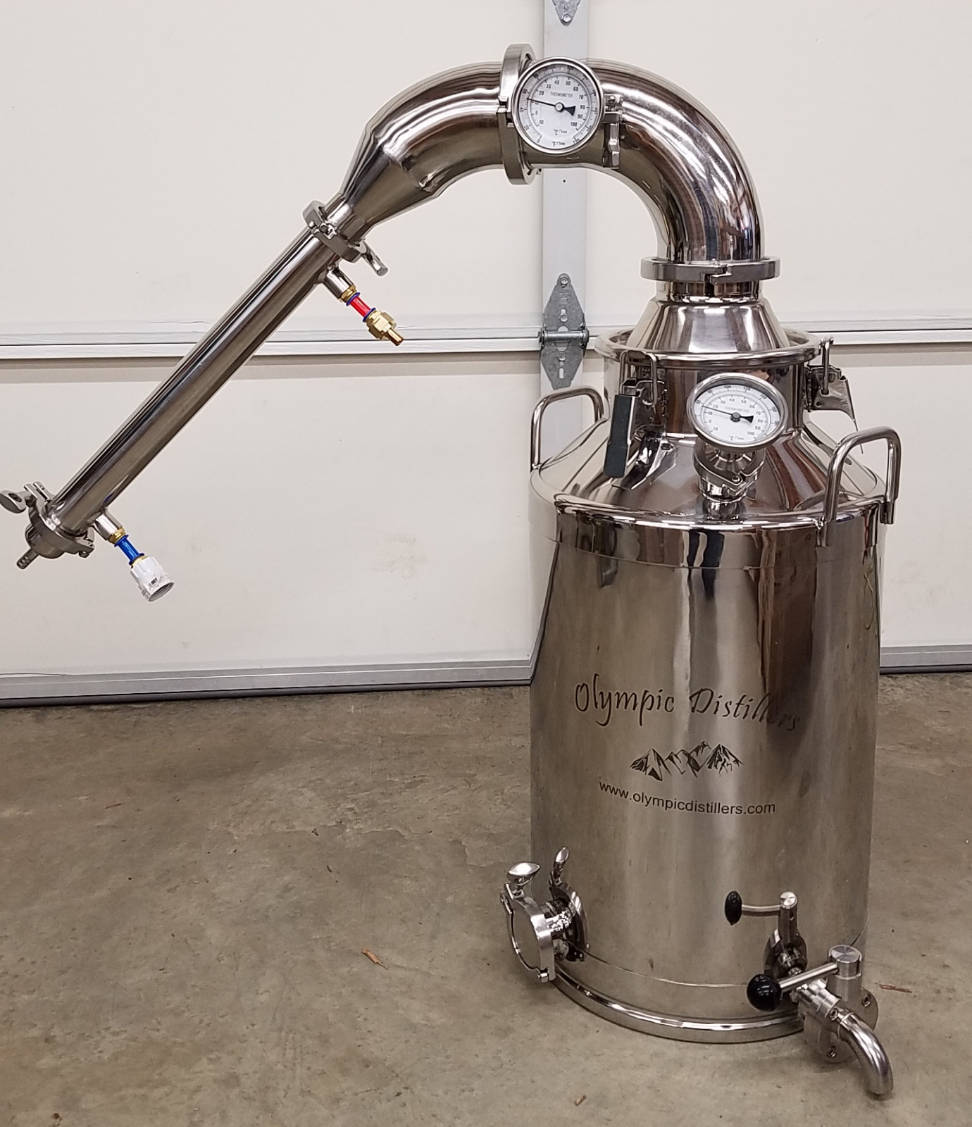 4 inch Stainless Steel 13 gallon (50L) Pot Still - Home Distillery