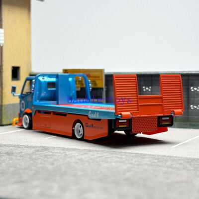 Micro Turbo 1/64 Scale Custom Tow Truck Gulf Diecast car Model Toy