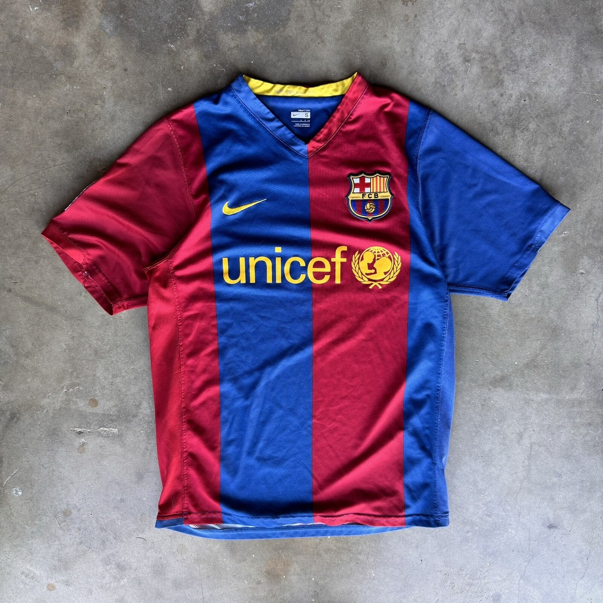 Barcelona Away Unicef Logo Unicef Football Shirt Vintage Nike