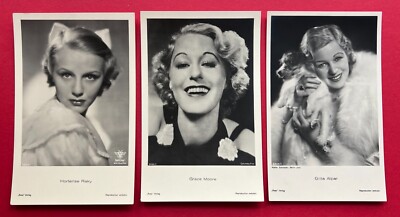 3 x Schauspieler Foto AK um 1935 HORTENSE RAKY, GRACE MOORE, GITTA ALPAR( 142747