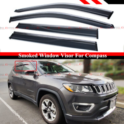 SMOKE TINT WINDOW VISOR/WIND DEFLECTOR VENT RAIN SHADE FOR