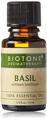 Biotone Aromatherapy Essential Oil - Basil 1/2oz