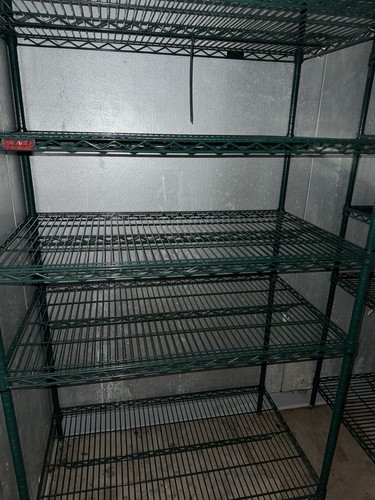 reasurant metal shelves