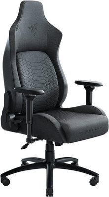 Iskur XL Fabric Gaming Chair: Ergonomic Lumbar Support System - Ultra-Soft, Spil