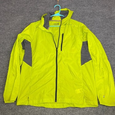 Smartwool Mens Merino Sport Ultra Light Hooded Jacket Lime Green SW015171 Size M