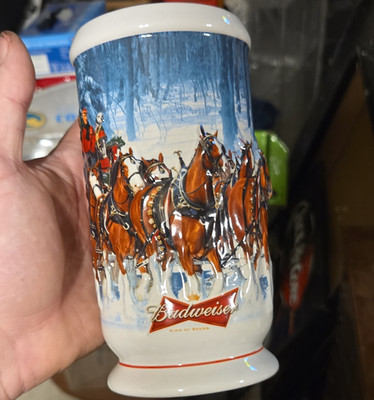 Budweiser Winter s Calm 2007 Collectible Beer Stein Mug CS678 Breweriana