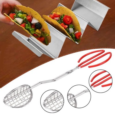 Taco Shell Zange Aus Edelstahl für Tortilla Shells, Abendessen Und