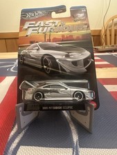 Hot Wheels 1995 Mitsubishi Eclipse Fast & Furious Silver Series