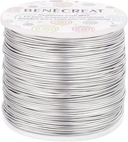 Aluminiumdraht 1Mm 150M Eloxiert FüR Schmuck Und Handwerk Silber