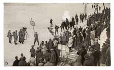 Chamonix JO 1924 : équipe de Norvège, défilé des Jeux olympiques - Photo vintage