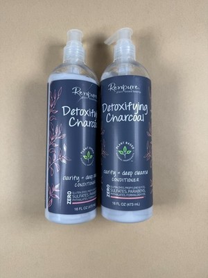Renpure Detoxifying Charcoal Conditioner 16 Fl Oz, Plant Based - Pack Of 2