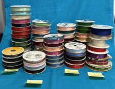 Lot of 70 Spools Assorted Ribbon-New  Used. Great Crafting Ribbon