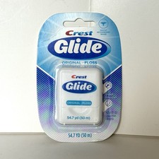 1 Crest Glide Original Dental Floss Sealed 54.7yd Shred Resistant VTG NOS