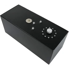 19 GALLON/72L TOP-FEED ALUMINUM RACING/DRIFT FUEL CELL GAS TANK+CAP+LEVEL SENDER