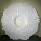 Cambridge Glass Everglade Milk Glass Large Platter, Vintage! 16 1/2”! Beautiful!