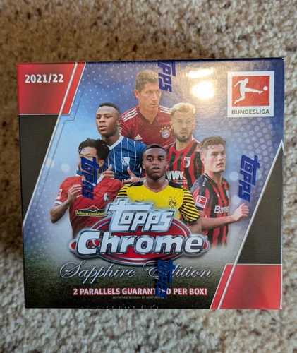 2021/22 TOPPS CHROME BUNDESLIGA SOCCER SAPPHIRE BOX BLOWOUT CARDS