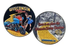 Harley-Davidson Yellow Brick Road Wisconsin Harley-Davidson Challenge Coin