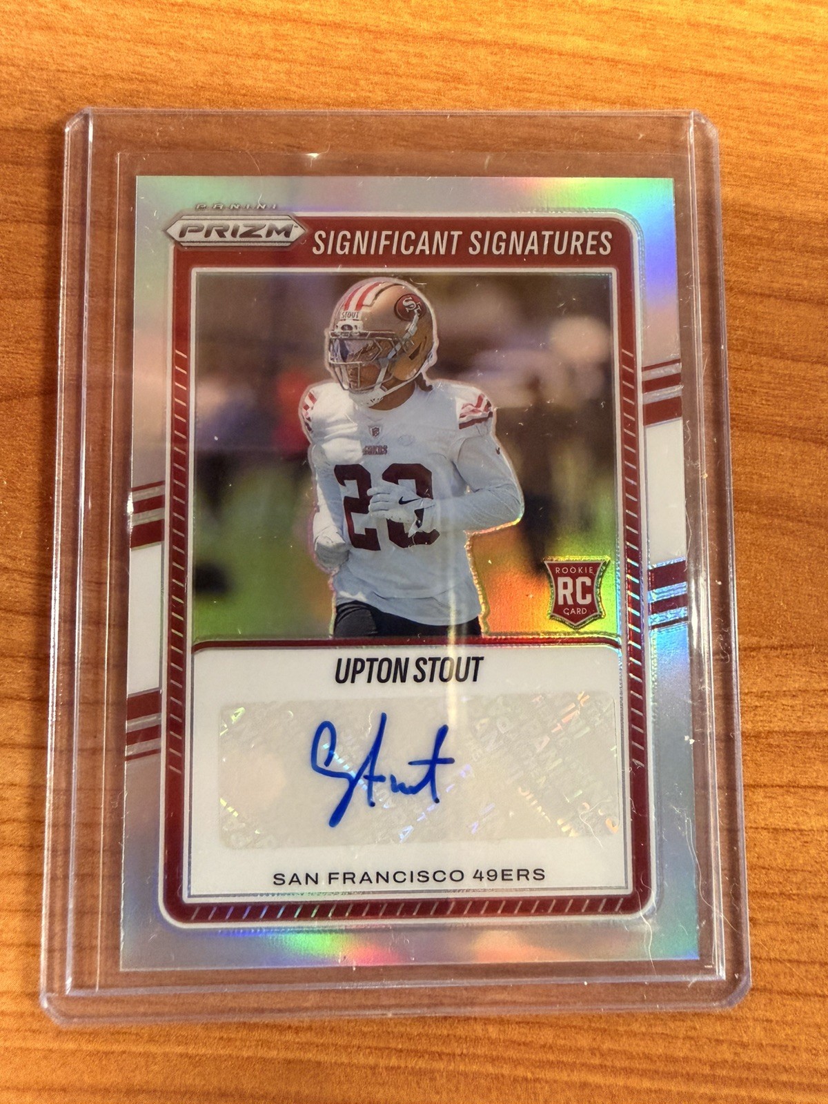 2025 Panini Prizm Football Upton Stout Rookie Significant Signatures (#SSI-UST) 