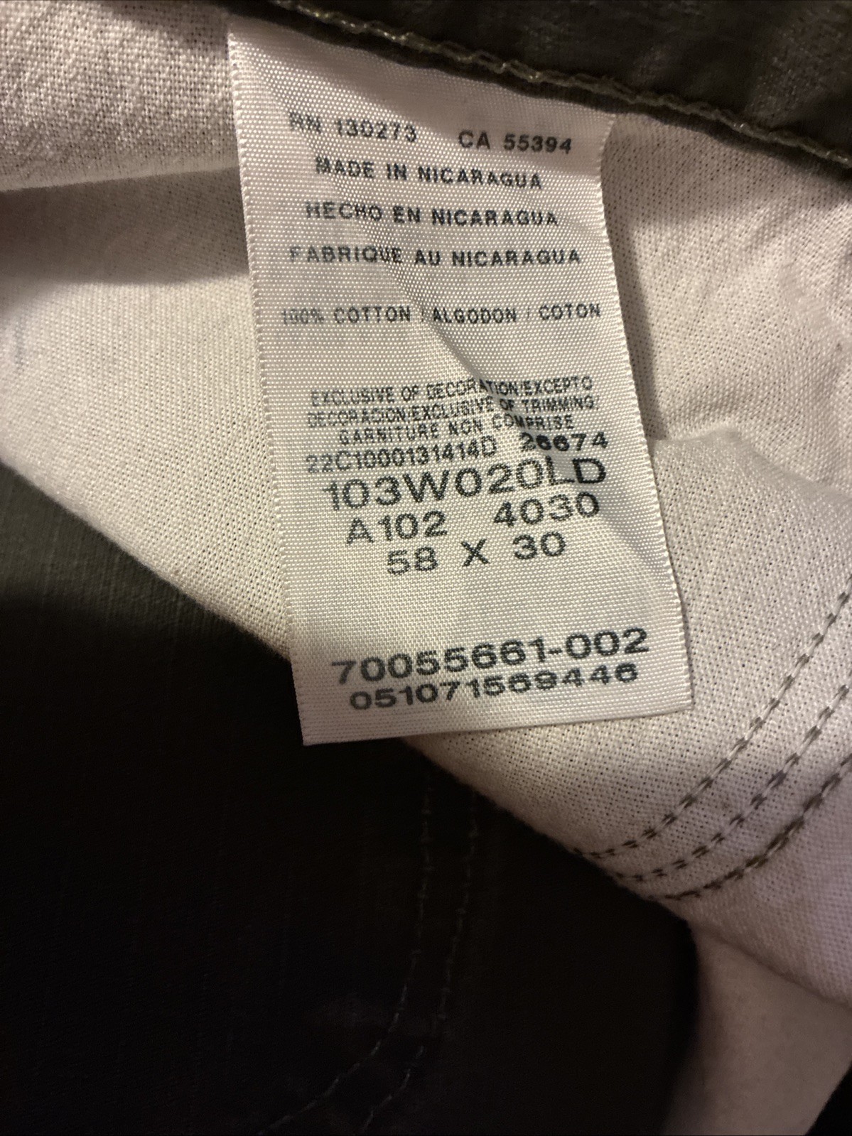 Wrangler RIGGS Workwear Ripstop Carpenter Pants Work Size 58X30 Durashield image 2