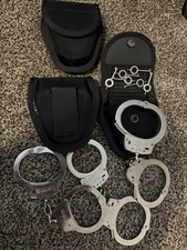 S W Cuff Lot, Model M-100-1 Nickel Finish Very Close Serial ,s W Keys Handcuffs