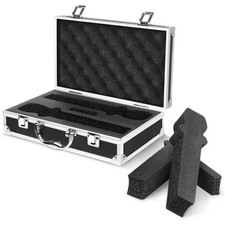 Professional Microphone Case, Hard Shell Carrying Case for 2 Wireless Mics, A...