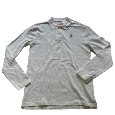 NEW Crewcuts x Nickelodeon Spongebob long sleeve polo shirt white size 14 boys