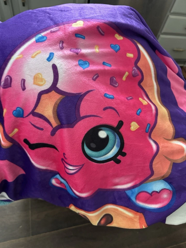 Auténtica manta Shopkins Vintage 2013 LOVE 62 x 90 felpa Foto 4 de 4