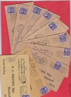 US U.S.A 10 cover letter stamp Scott 807 destination Michigan