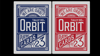 Orbit Tally Ho Circle Back (Blue) Playing Cards Astronaut Poker Kartenspiel blau
