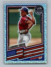 2026 Panini Prizm USA Baseball Stars & Stripes Landon Green Mojo Parallel 08/25