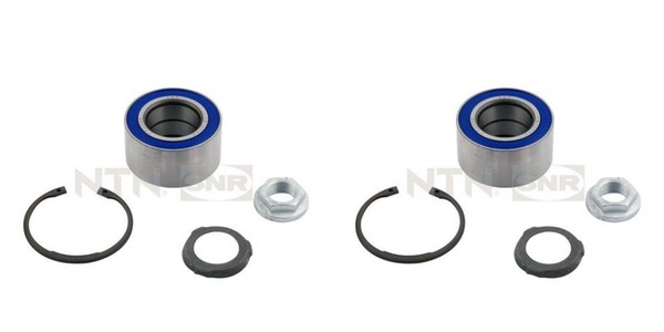 SNR 2X Radnabe Radlagersatz Hinterachse FüR BMW Z3 Roadster 3Er Compact E36-image